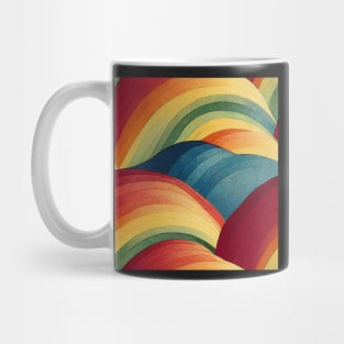 Rainbows Everywhere! Colorful abstract pattern #7 Mug